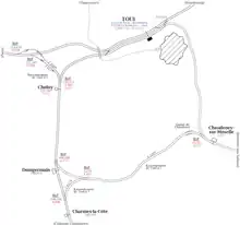 Schéma du complexe ferroviaire de Toul