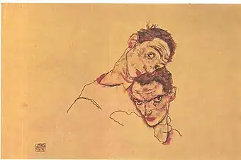 Egon SchieleDouble autoportrait1915