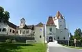 Le château de Kornberg (propriété privée mais accessible pour mariages etc.). Ce bâtiment se trouve à Riegersburg, à 6&nbsp;km au nord de Feldbach.