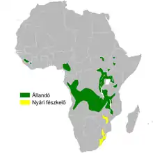 Carte de répartition de Catriscus