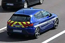 Vue arrière (version Cupra appartenant à la Gendarmerie française, phase 2)
