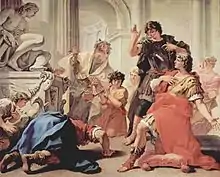 Brutus embrasse la terre, Sebastiano Ricci, 1700-1704