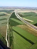 Section de l'autoroute A1 et du Périphérique de Belgrade près de Dobanovci.