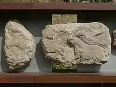 Bouquetins et bisons sculptés, 25 000 avant notre ère, Roc-de-Sers.