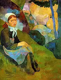 Solitude (1891), huile sur toile (75&nbsp;×&nbsp;60&nbsp;cm), musée des beaux-arts de Rennes.