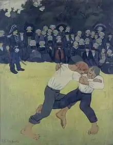 La Lutte bretonne (1890-1891), huile sur toile (92 × 73 cm), Paris, musée d'Orsay.