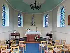 Intérieur chapelle Notre Dame de Fatima.
