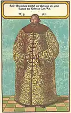 Sigismund von Herberstein en habits russes