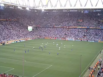 Supporters durant le match