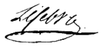 Signature de François Joseph Lefebvre