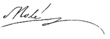Signature de Mathieu Molé