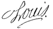 Signature de Louis XV
