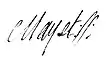 Signature de Jean-Marie Félix Mayet