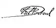 Signature de José Gil Fortoul