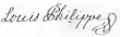 Signature de Louis-Philippe&nbsp;Ier