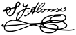 Signature de Severo Fernández Alonso Caballero