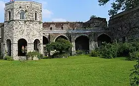 Le lavatorium de l'ancienne abbaye Saint-Bavon, en Belgique (vue extérieure).