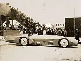 La Campbell-Napier-Railton Blue Bird de Campbell, en 1930
