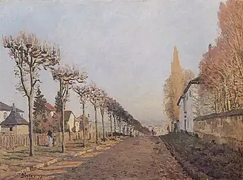 Le Chemin de la Machine, Louveciennes (1873)Paris, musée d'Orsay.
