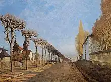 Le chemin de la Machine, LouveciennesAlfred Sisley, 1873