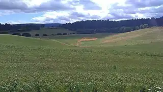 Site de Foufouilloux (partie Sud-Est). Terrains réhabilités.