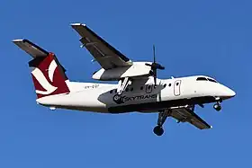 Un Dash 8 de Skytrans Airlines&nbsp;(en), photographié en janvier 2023.