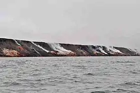 Les Smoking Hills sur la côte orientale du cap