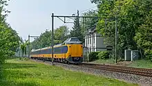 Service national passant l'ancienne gare de Soestduinen sur la ligne d'Utrecht à Kampen.