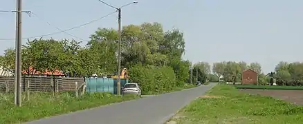 La rue Jean-Baptiste-Fiévet de Somain en avril 2019.