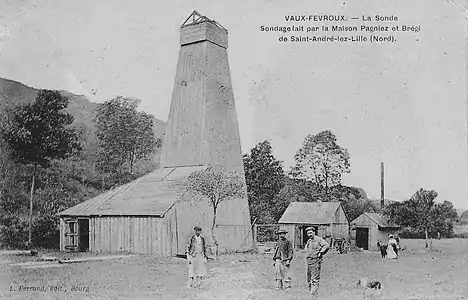 Vue historique du sondage initial.