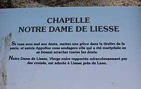 Panneau touristique.