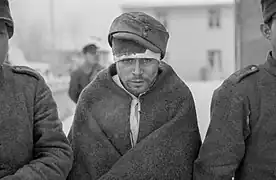 Prisonnier soviétique, vers Rovaniemi, par des températures de −40&nbsp;°C. Janvier 1940.