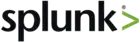 Le logo de Splunk est composé du nom de l'entreprise en police de caractère sans serif, suivi du symbole mathématique “plus grand que” en vert clair.