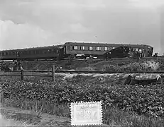 Déraillement à Weesp en 1953.