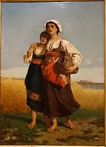 Luigi Bechi (it), Le Printemps de la vie (1864), Gênes, Accademia ligustica di belle arti.
