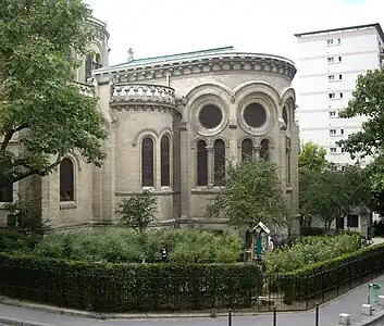Le chevet de l'église.