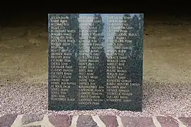 La mémoire des fusillés dans la butte de la Maltière.