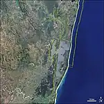 L'Umfolozi près du parc de la zone humide d'iSimangaliso.