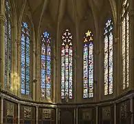 Vitraux de l'abside.