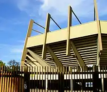 Photo à l'extérieur du stade de la Meinau