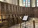 Stalles de la cocathédrale Notre-Dame-de-l'Annonciation de Bourg-en-Bresse.