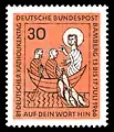 Timbre postal commémorant le 81e&nbsp;Katholikentag allemand à Bamberg en 1966