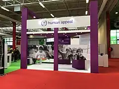 Stand de l'association Human Appeal.