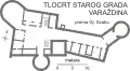 Plan du château de Varaždin.