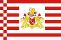 Drapeau du Land avec l'écusson aux lions (du sénat du Land)