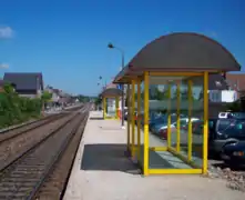 Nouveaux abris de quais, voie 1.