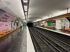 Les quais de la station.