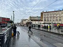 La station de tramway en 2022.