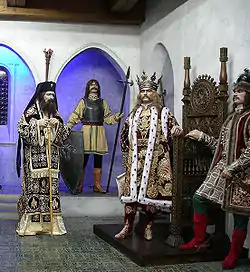 Trône d'Étienne le Grand reconstitué.