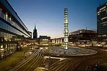 La place Sergels torg, un après-midi d'hiver en 2006.